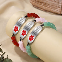 Personalized Beaded Medical ID Bracelet