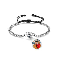 Heart Photo Projection Bead Bracelet