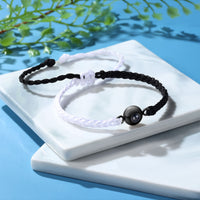 Round Photo Projection Braided Rope Bracelet
