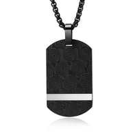Men's Engraved Name Dog Tag Necklace