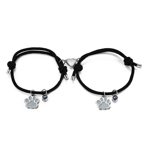 Glow Paw Photo Projection Couple Bracelets