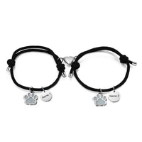 Glow Paw Name Couple Bracelets