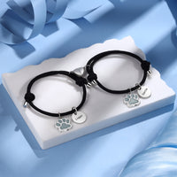 Glow Paw Name Couple Bracelets