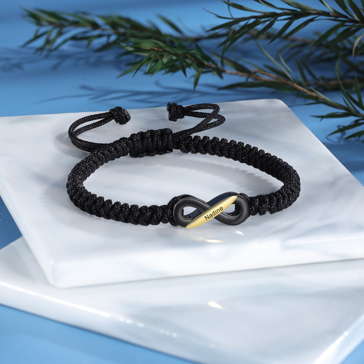 Personalized Name Infinity Braided Bracelet