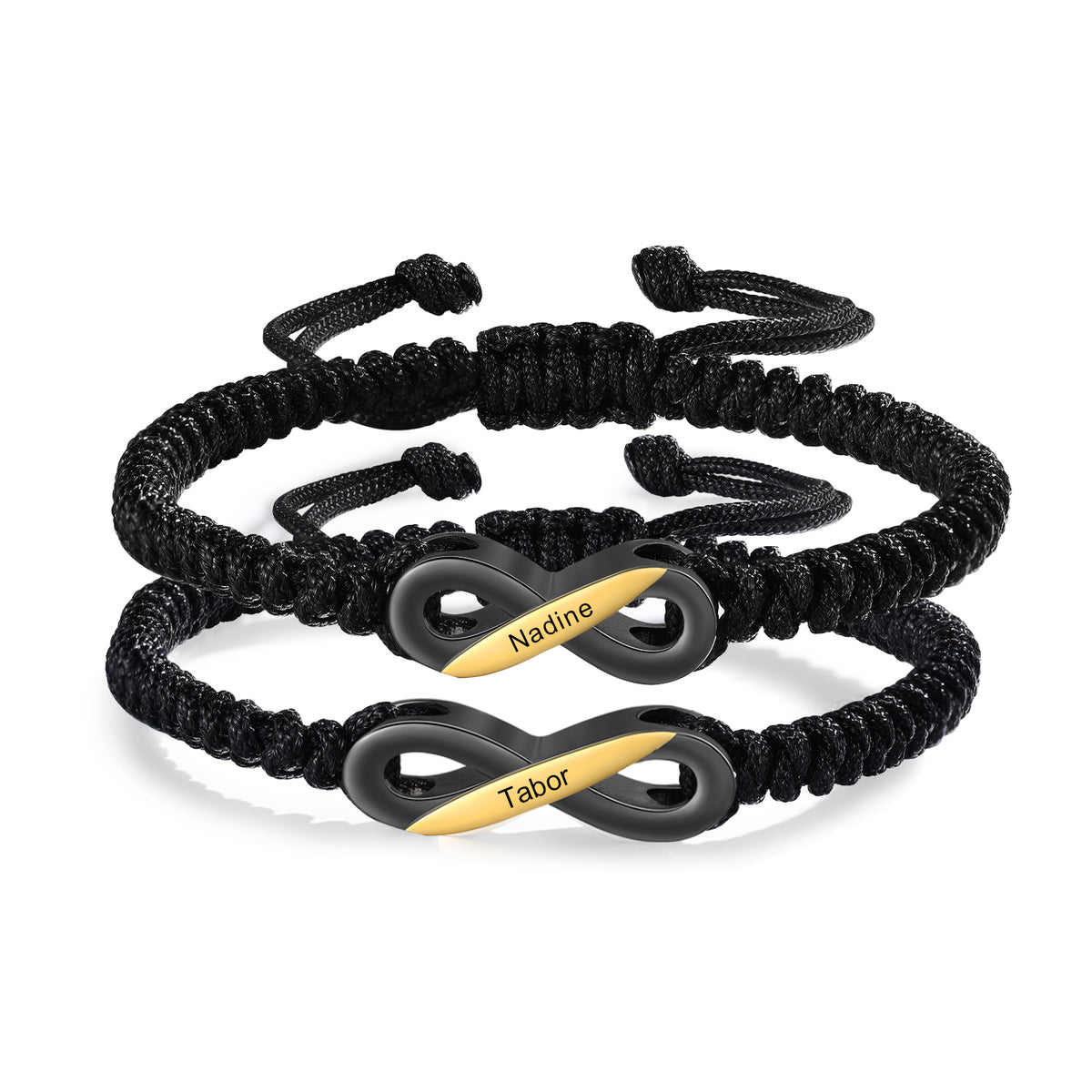 Personalized Name Infinity Braided Bracelet