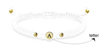 Braided Cord Initial Letter Bracelet