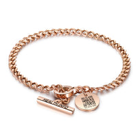 QR Code Medical ID Curb Chain Bracelet