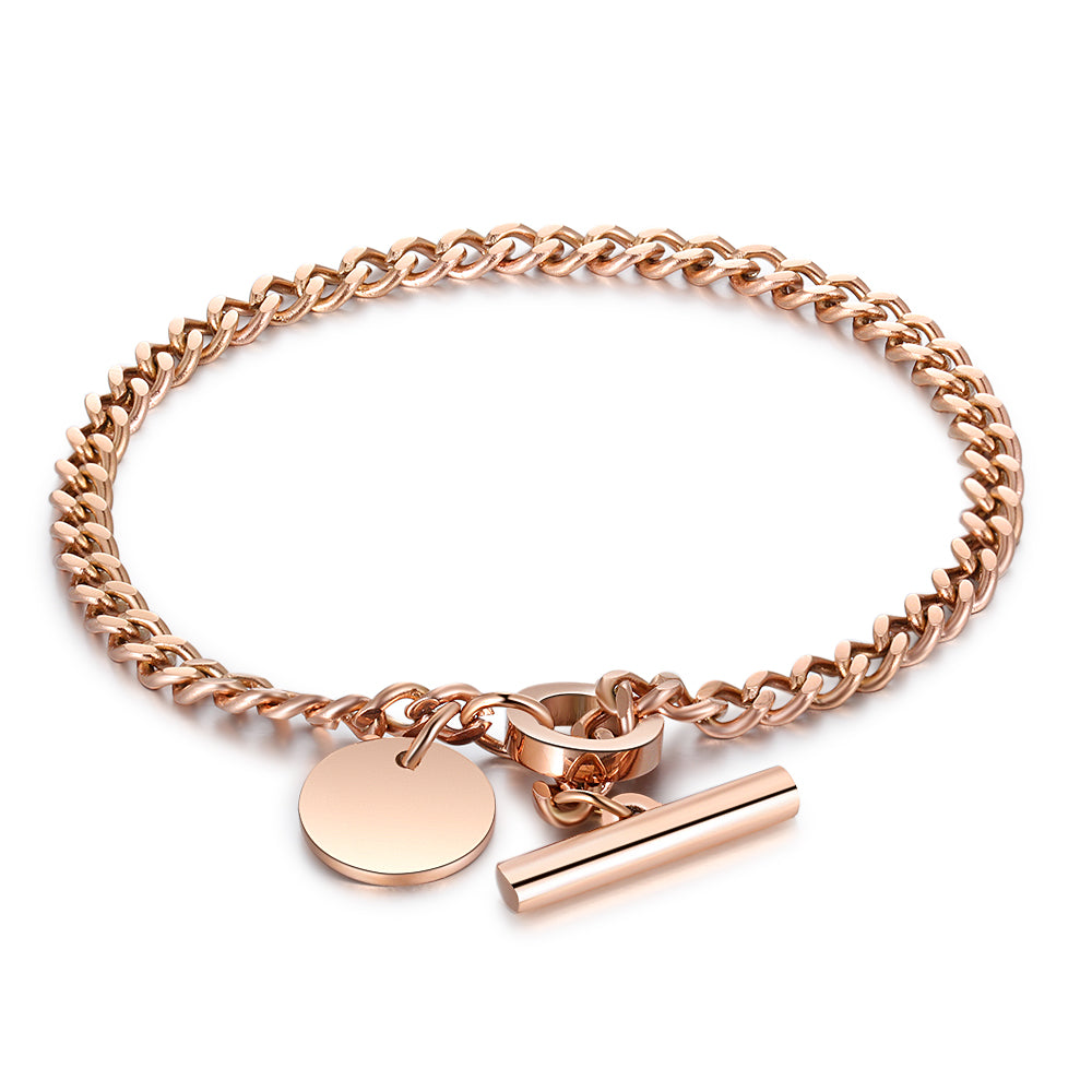 QR Code Medical ID Curb Chain Bracelet