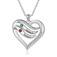 Custom Name Birthstone Necklace