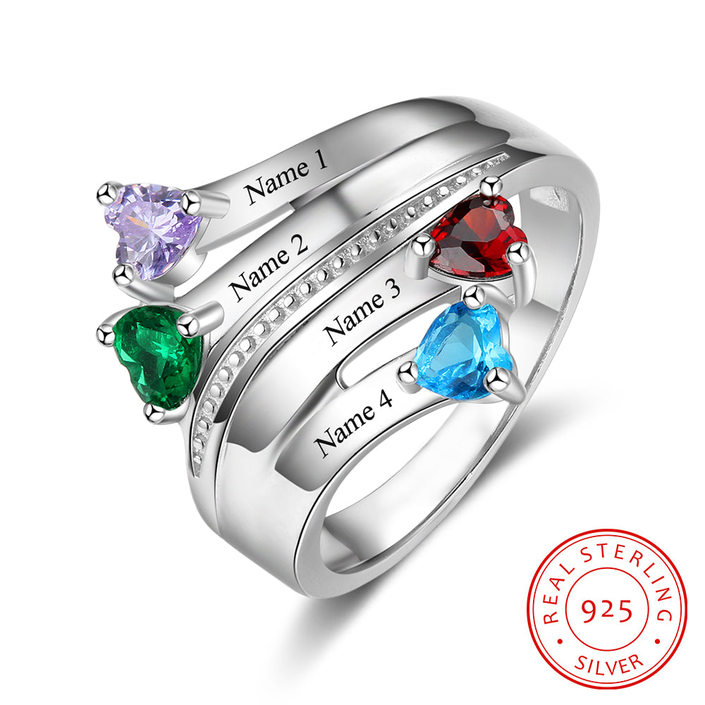 Sterling Silver Birthstone Ring