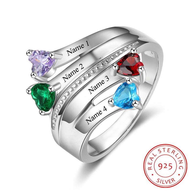 Sterling Silver Birthstone Ring