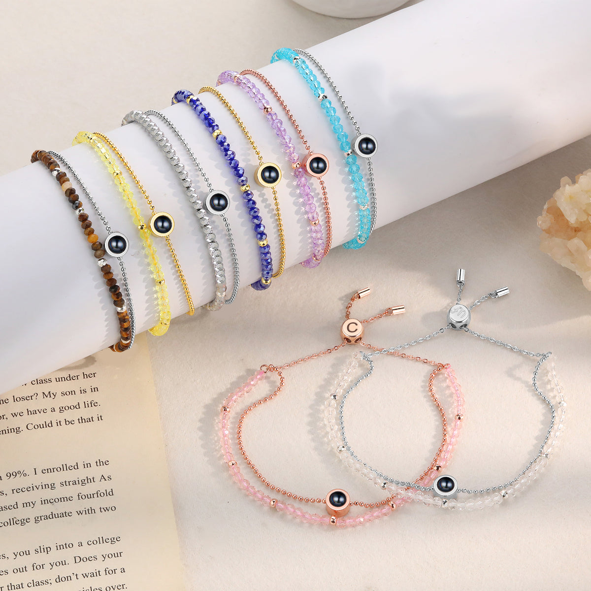 Custom Photo Projection Bracelet with Color Options