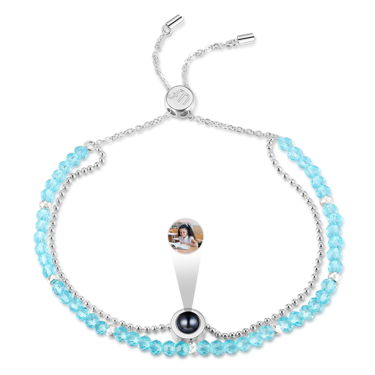 Custom Photo Projection Bracelet with Color Options