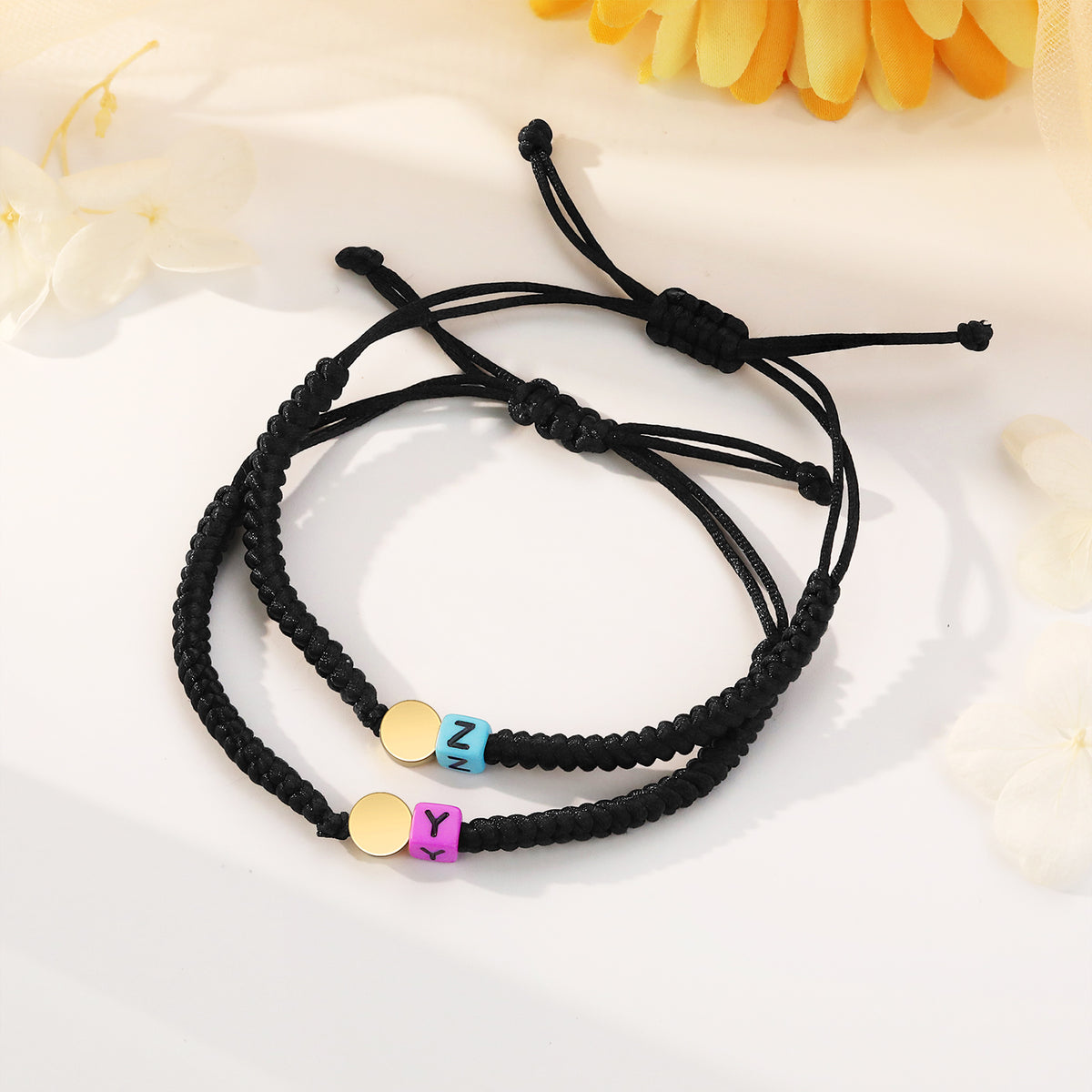 Custom Letter Couple Bracelet