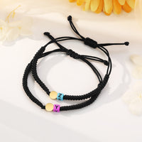 Custom Letter Couple Bracelet