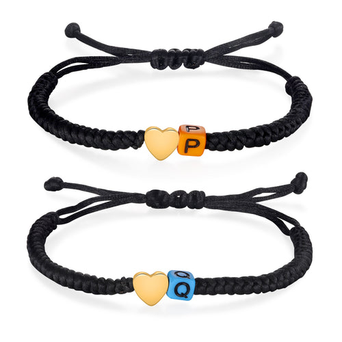 Custom Letter Couple Bracelet