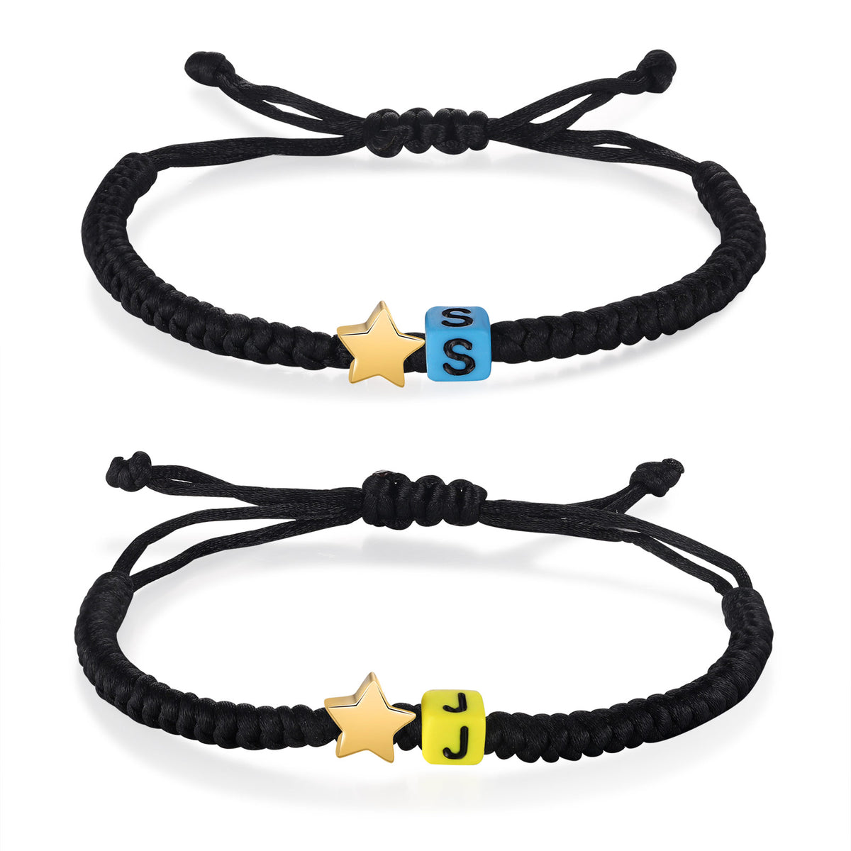 Custom Letter Couple Bracelet