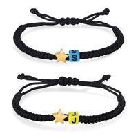 Custom Letter Couple Bracelet