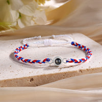 Woven Rope Photo Projection Bracelet