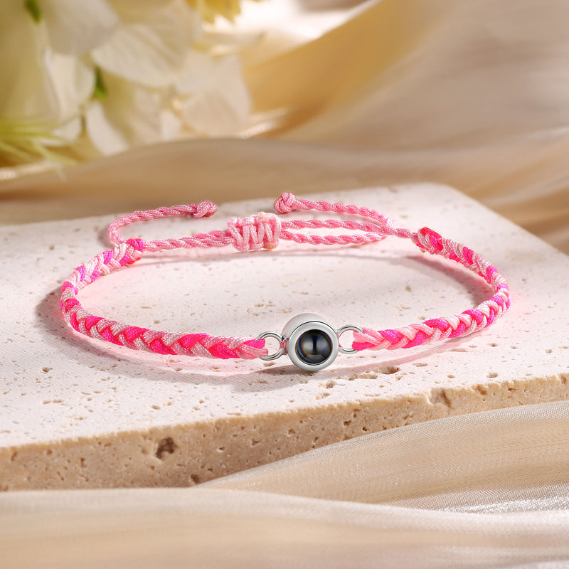 Woven Rope Photo Projection Bracelet