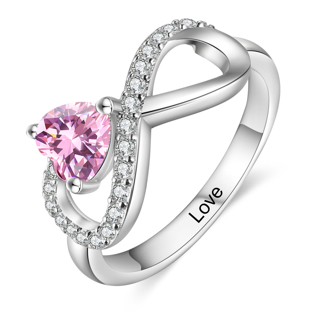 925 Sterling Silver Custom Birthstone Ring