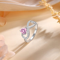925 Sterling Silver Custom Birthstone Ring