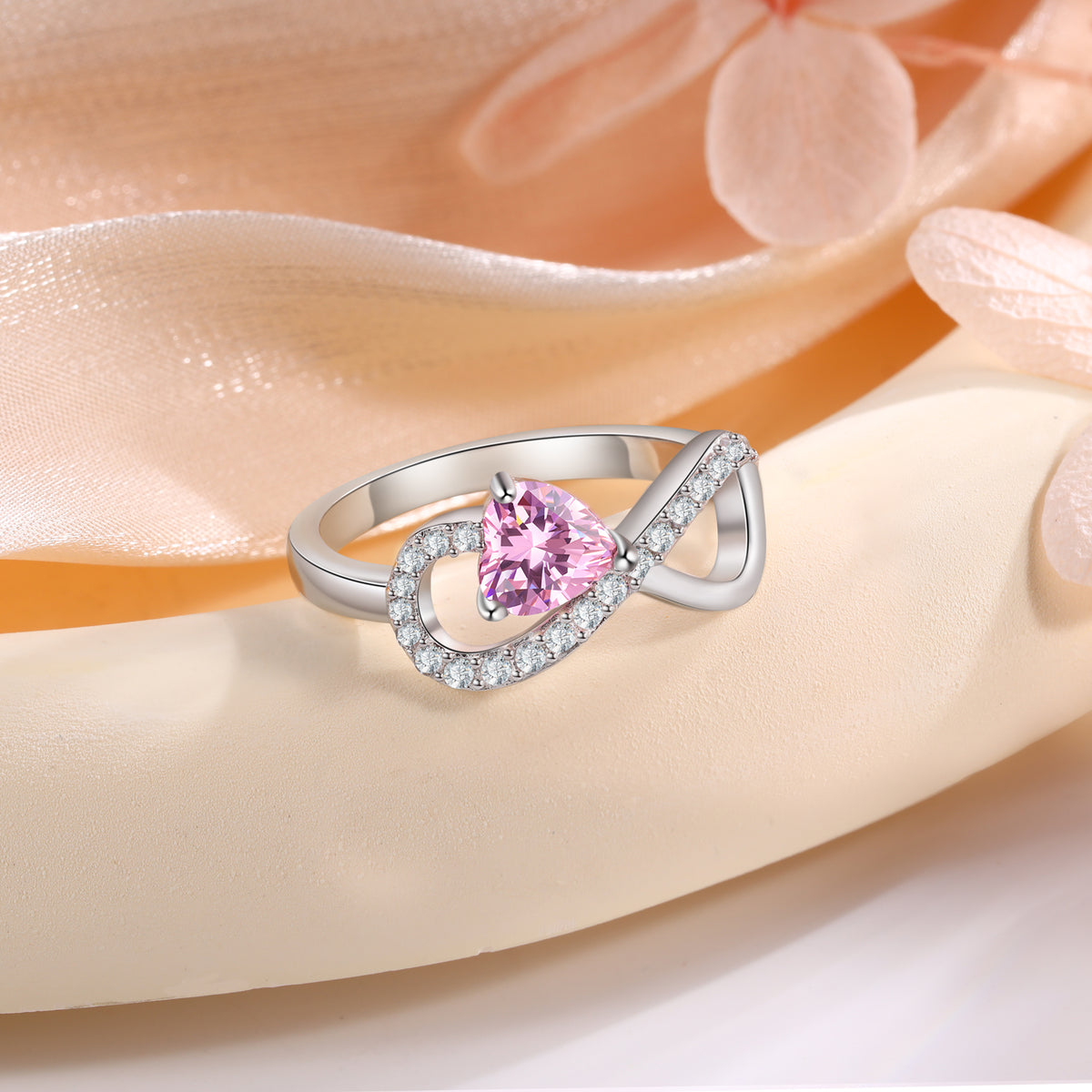925 Sterling Silver Custom Birthstone Ring