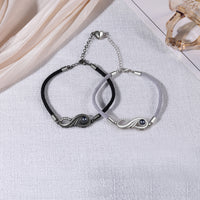 Infinity Photo Projection Couple Bracelets