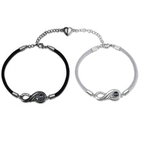 Infinity Photo Projection Couple Bracelets