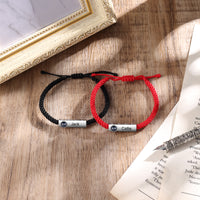 Name Tag Photo Projection Couple Rope Bracelets