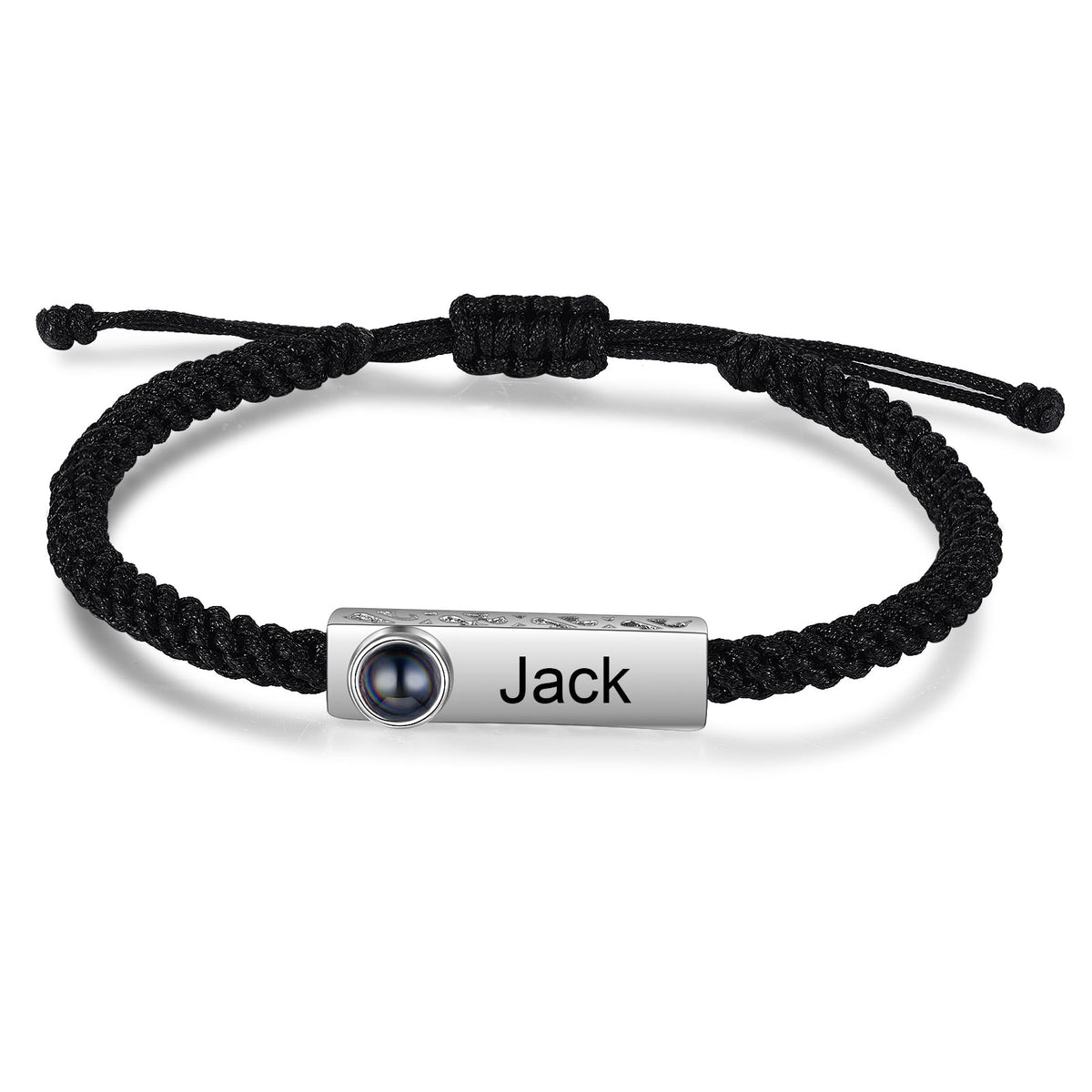 Name Tag Photo Projection Couple Rope Bracelets