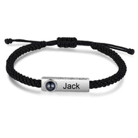 Name Tag Photo Projection Couple Rope Bracelets