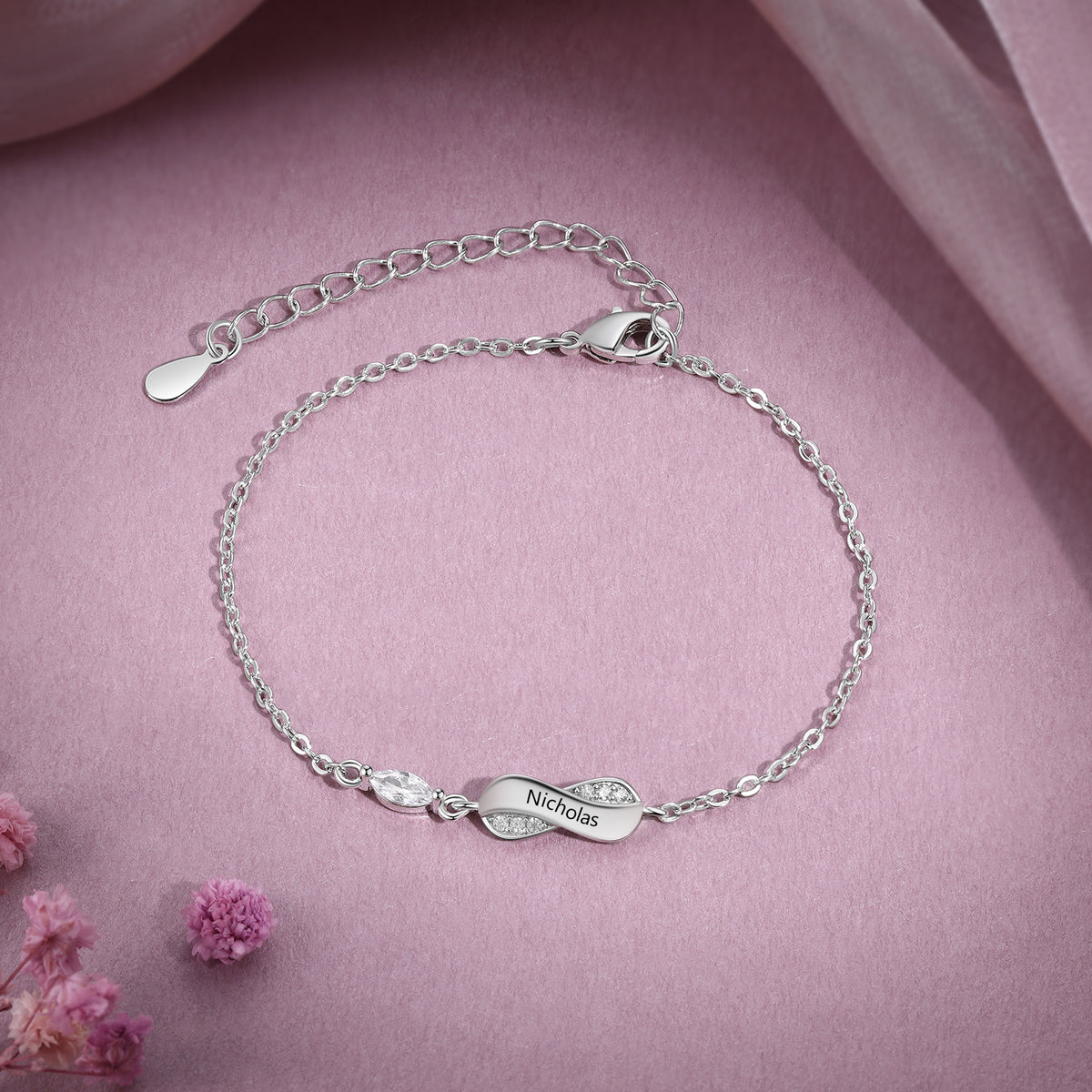 Personalized Infinity Name Bracelet