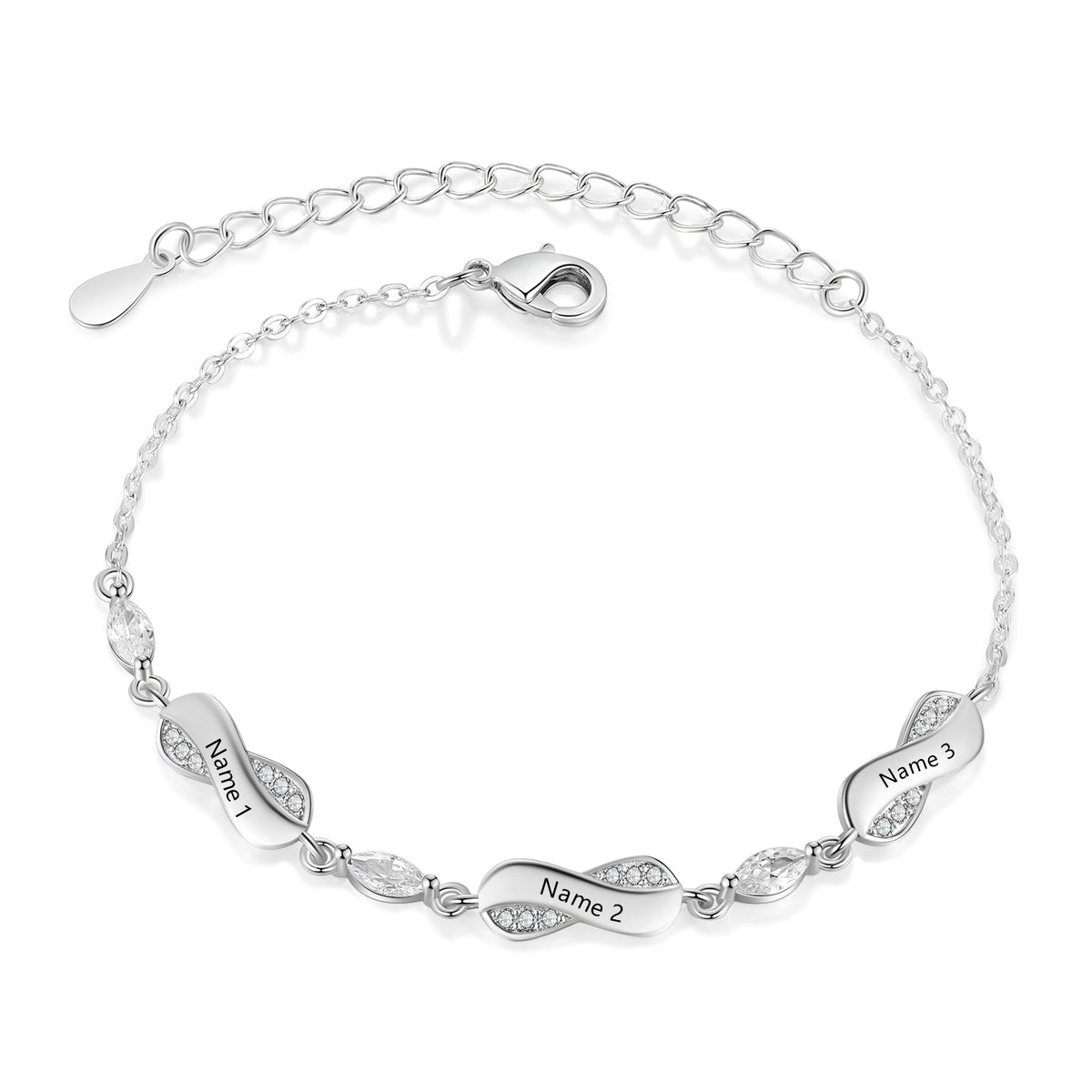 Personalized Infinity Name Bracelet