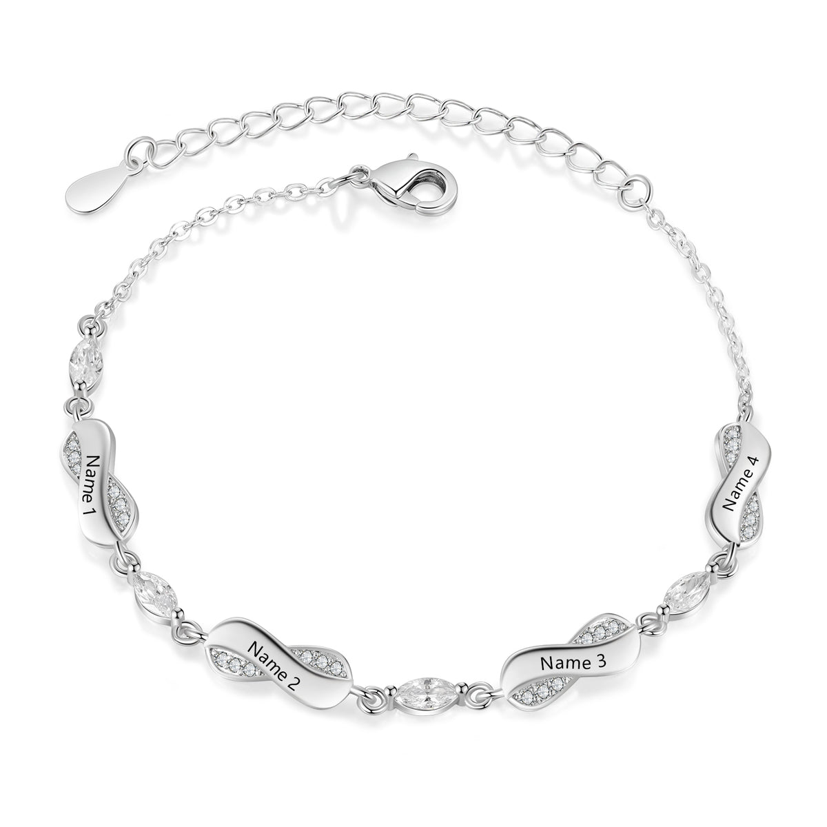 Personalized Infinity Name Bracelet