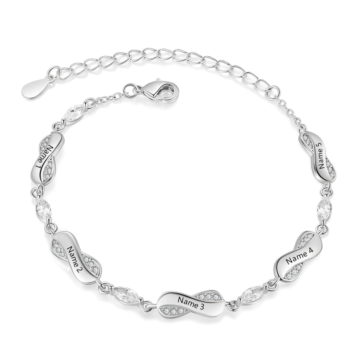 Personalized Infinity Name Bracelet