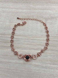 Sterling Silver Heart Photo Projection Bracelet