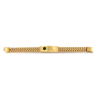 Engraved Medical ID Bracelet with Heavy Chain
