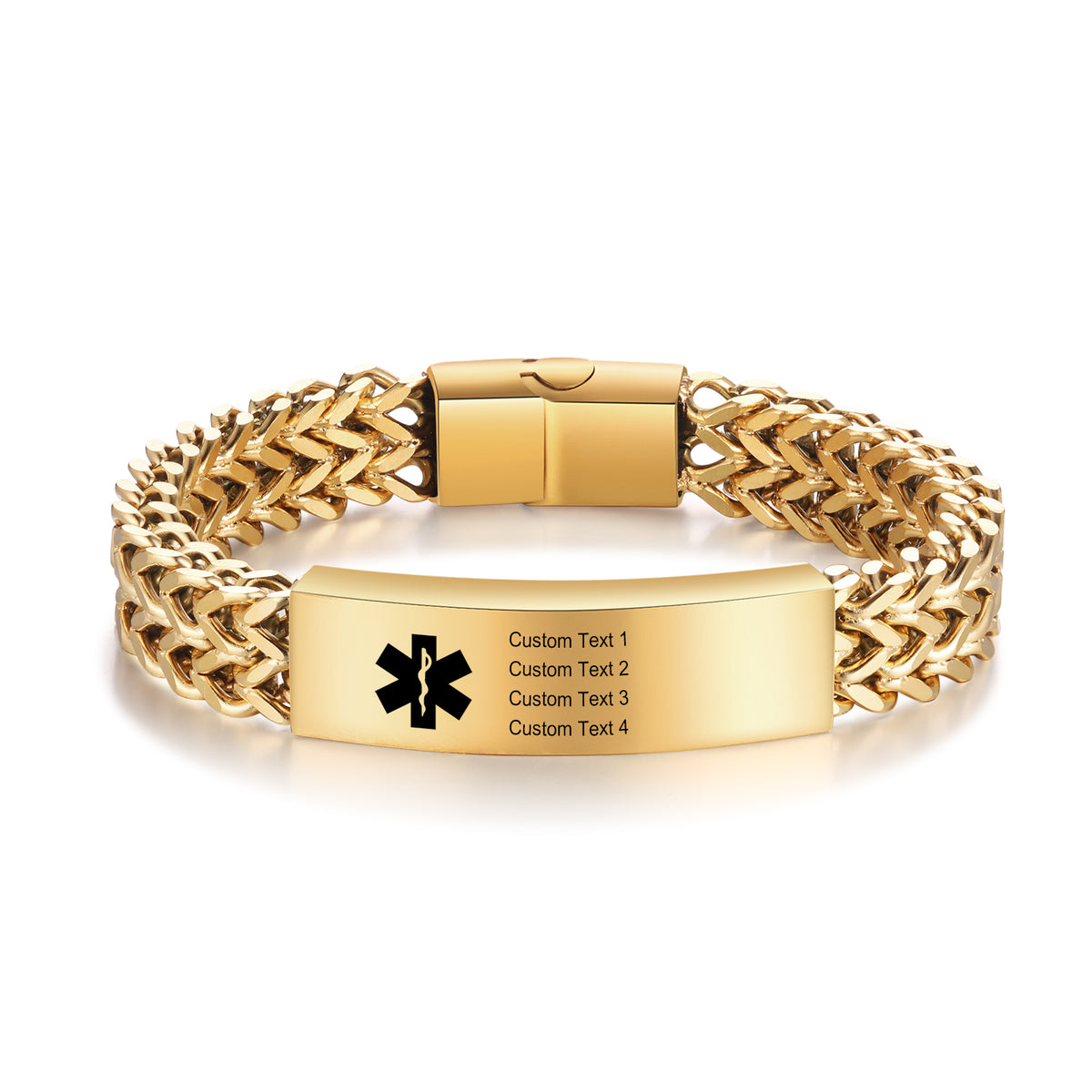 Stainless Steel Mesh Medical ID Bracelet