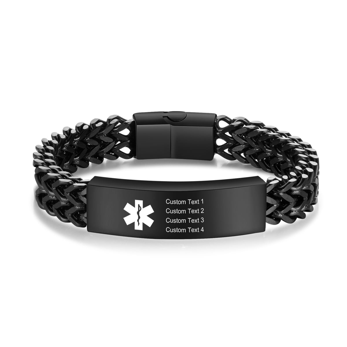 Stainless Steel Mesh Medical ID Bracelet