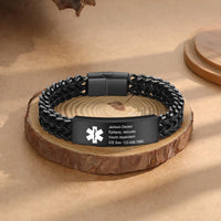 Stainless Steel Mesh Medical ID Bracelet