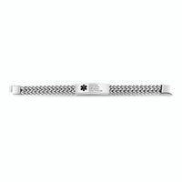 Stainless Steel Mesh Medical ID Bracelet