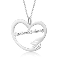 Custom Name Hug Necklace