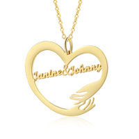 Custom Name Hug Necklace