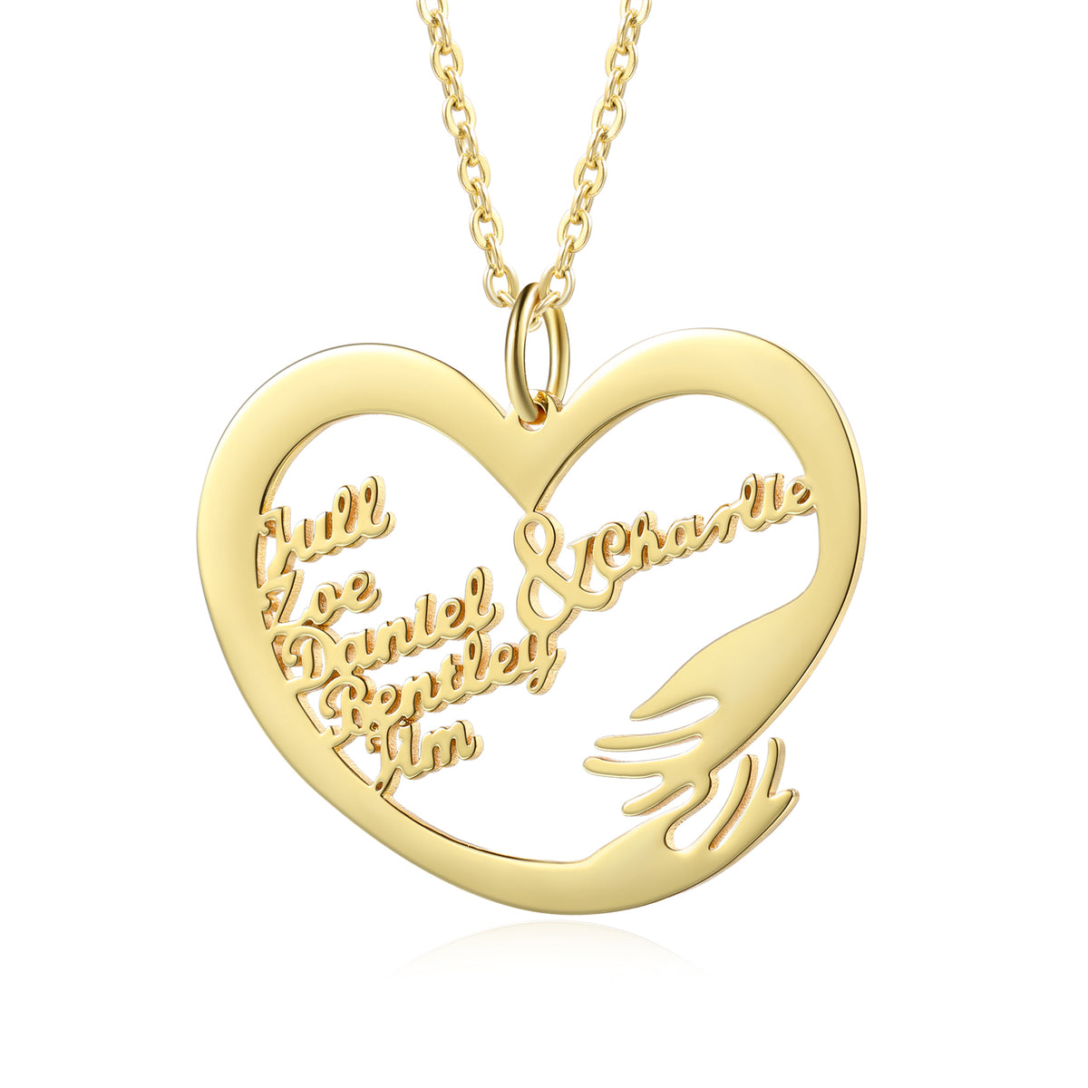 Custom Name Hug Necklace