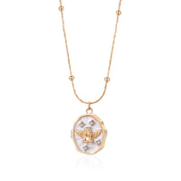 Gold Photo Locket Necklace, Butterfly or Angel