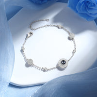 Dainty Round Photo Projection Chain Bracelet
