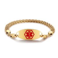 Mesh Chain Medical ID Bracelet
