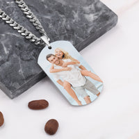 Custom Photo Dog Tag Necklace