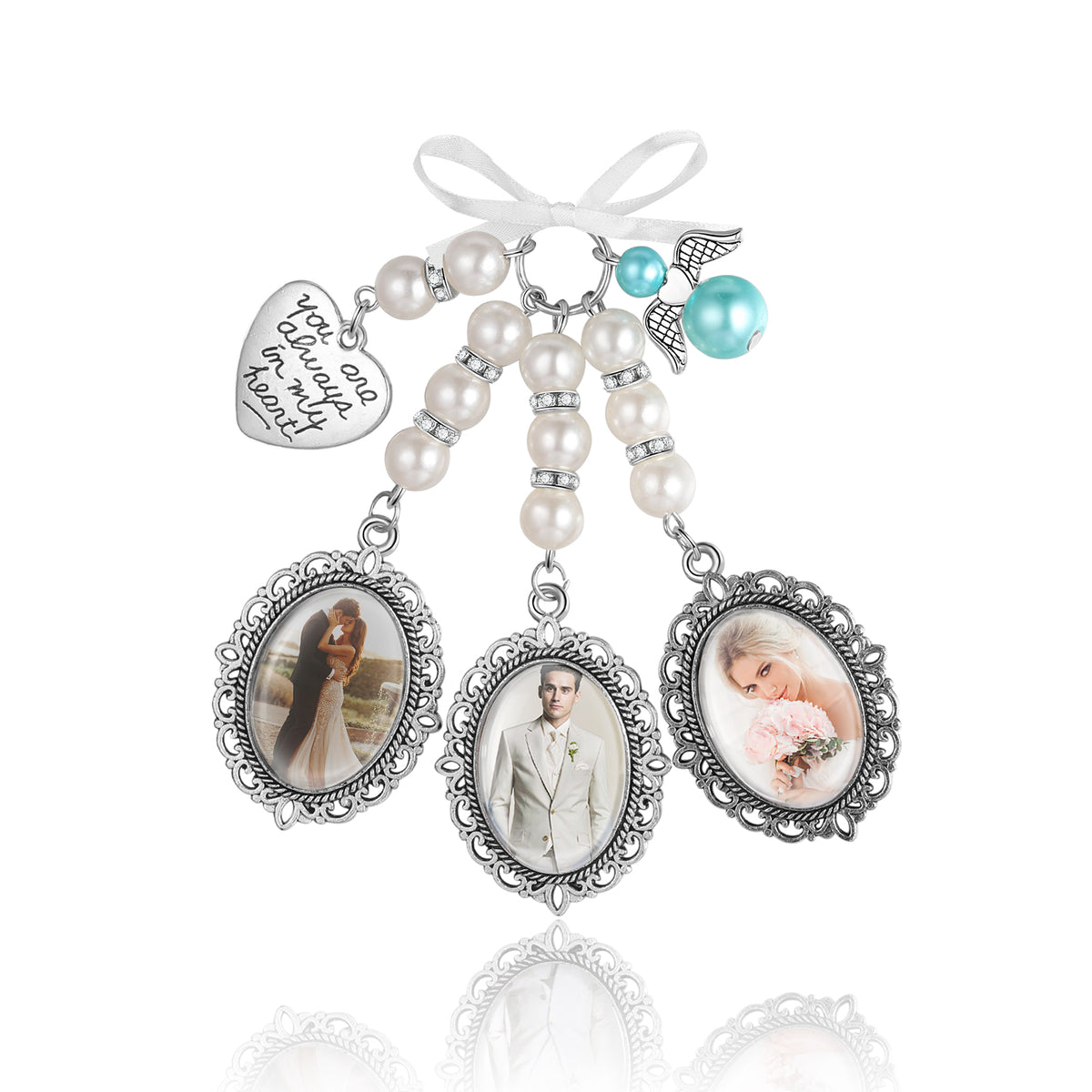 Personalized Photo Bouquet Charm